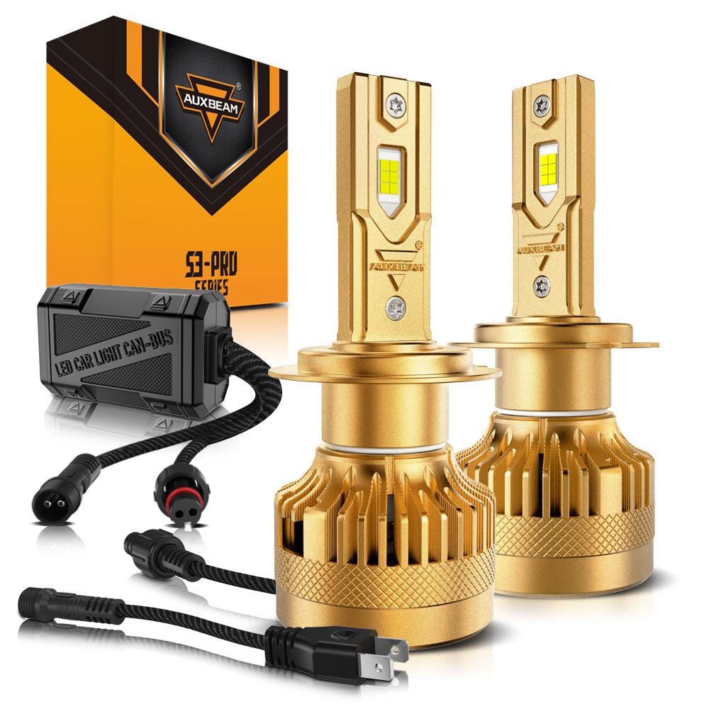 🆕Dual Decoder CAN-BUS Error Free S3 Pro Series 12V 24000LM 120W LED Headlight Bulbs 6500K Cool White - Auxbeam  – éclairage LED auto