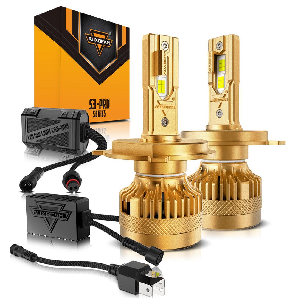 🆕Dual Decoder CAN-BUS Error Free S3 Pro Series 12V 24000LM 120W LED Headlight Bulbs 6500K Cool White - Auxbeam  – éclairage LED auto