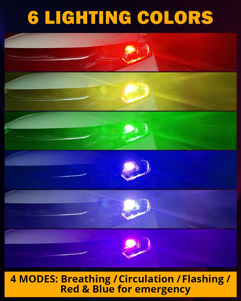 🆕R7 Series 25000LM 70W RGB Remote Control LED Headlight Bulb/DRL/Fog Light - Auxbeam  – éclairage LED auto