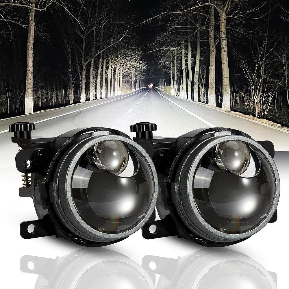 🆕3 Inch 86W Bi-LED Projector Lens Fog Light 6000K Hyperboloid Lens Fog Light With High Beam Auxiliary For Toyota/Honda | 2PCS/Set