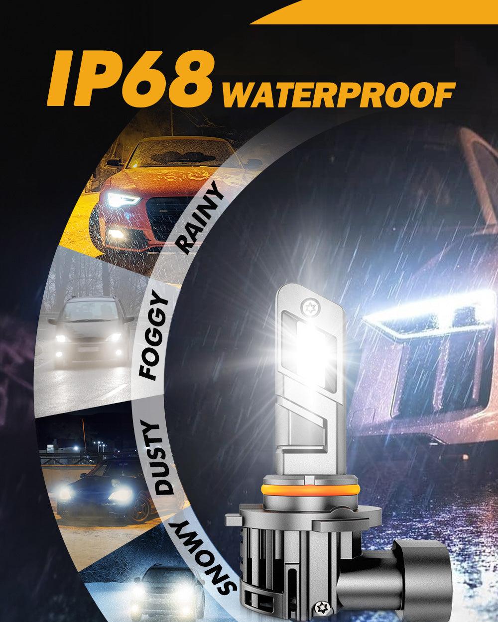 🆕9005/HB3 LED Headlight Bulbs Q25 Series Real 1:1 Size 70W 20000LM 6500K Cool White | 2 Bulbs - Auxbeam  – éclairage LED auto