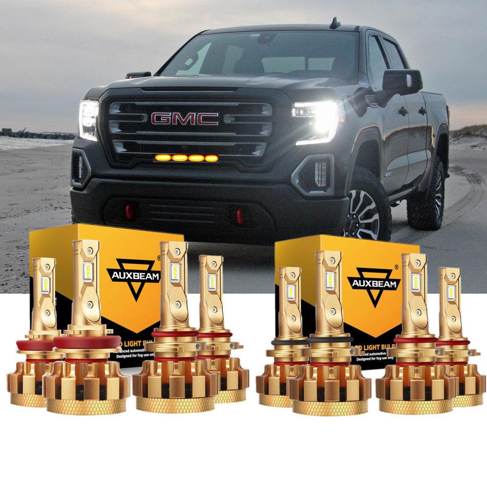 For GMC Sierra 1500 F-16 Plus Series Built-in Canbus Automotive Grade 14000LM LED Light Bulbs High Low Beam Bundle - Auxbeam  – éclairage LED auto