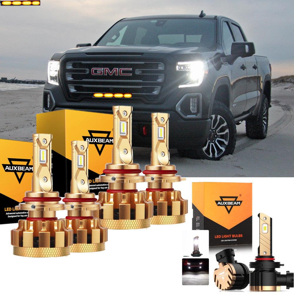For 2003-2006 GMC Sierra 1500 (Denali) F-16 Plus Series Built-in Canbus Automotive Grade 14000LM LED Light Bulbs High Low Beam Bundle - Auxbeam  – éclairage LED auto