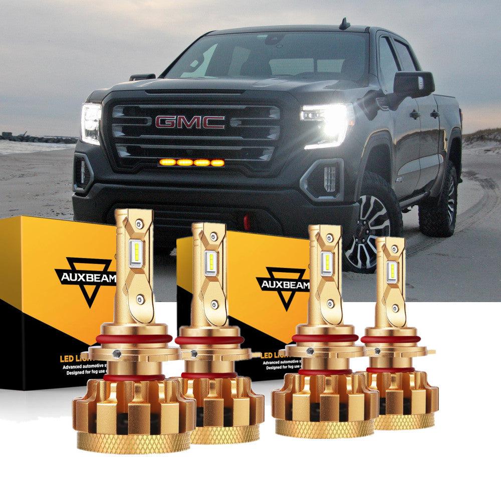 For 2002 GMC Sierra 1500 (Denali) F-16 Plus Series Built-in Canbus Automotive Grade 14000LM LED Light Bulbs High Low Beam Bundle - Auxbeam  – éclairage LED auto