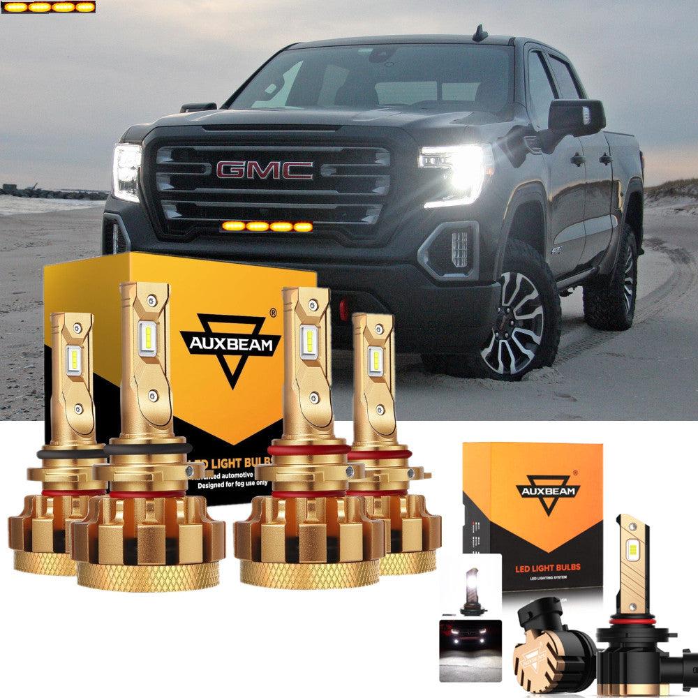For 2003-2006 GMC Sierra 1500 (Base HT SL SLE SLT WT HYBRID) F-16 Plus Series Built-in Canbus Automotive Grade 14000LM LED Light Bulbs High Low Beam Bundle - Auxbeam  – éclairage LED auto