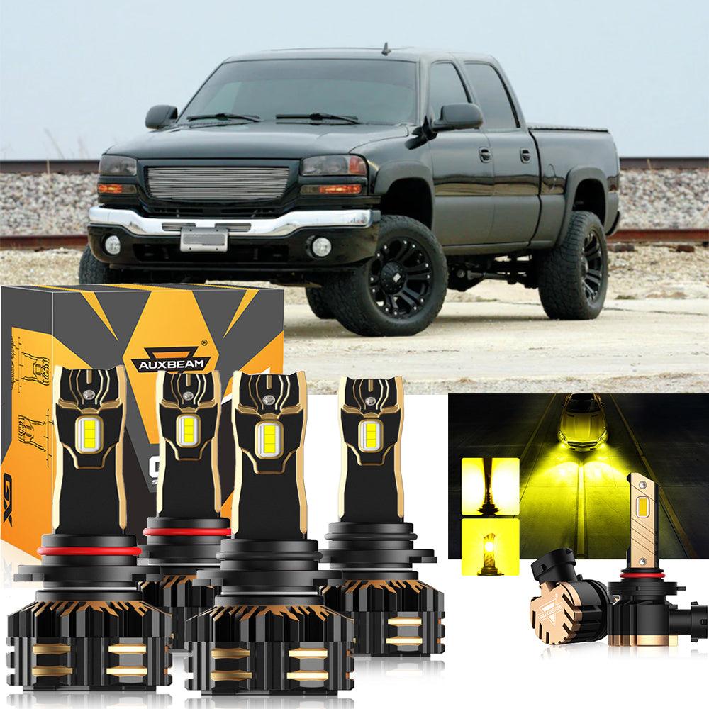 For 2003-2006 GMC Sierra 2500 HD 9005 9006 LED Headlight Bulbs Bundle - Auxbeam  – éclairage LED auto