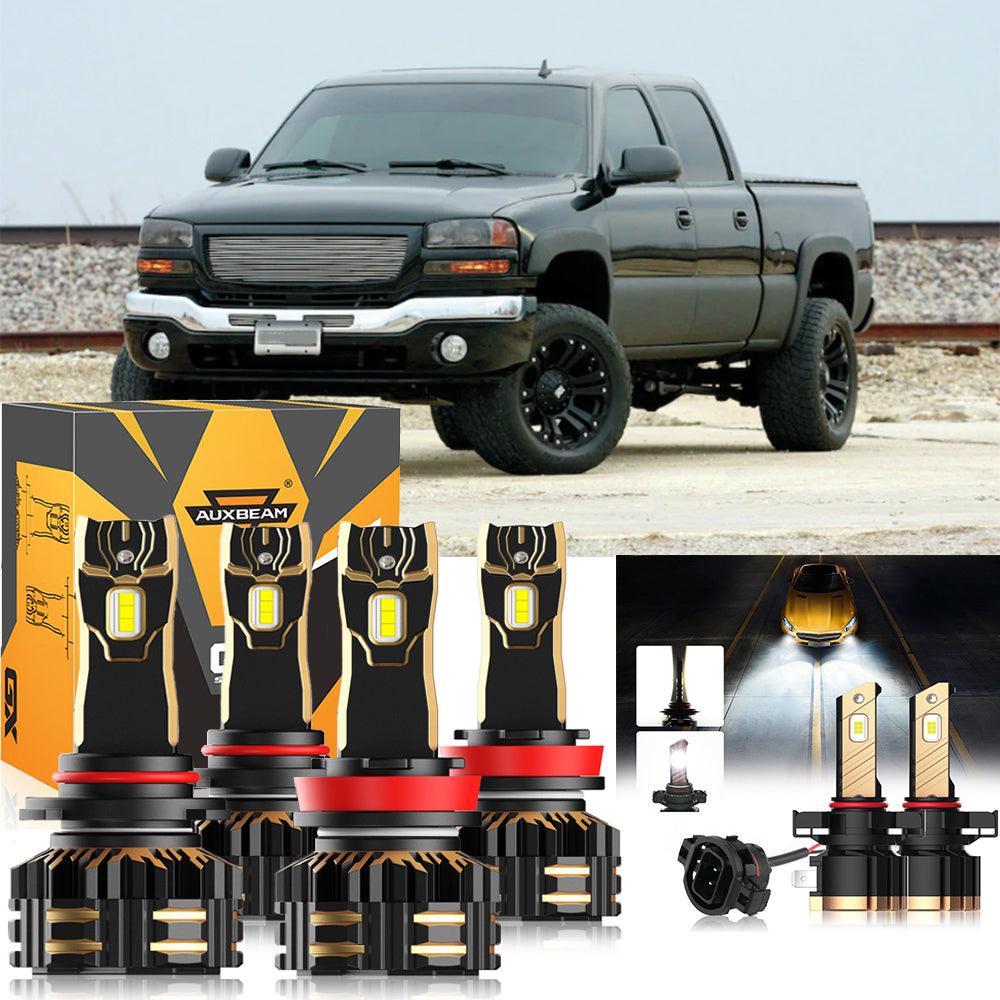 For 2007-2014 GMC Sierra 2500 HD 9005 H11 LED Headlight Bulbs Bundle - Auxbeam  – éclairage LED auto