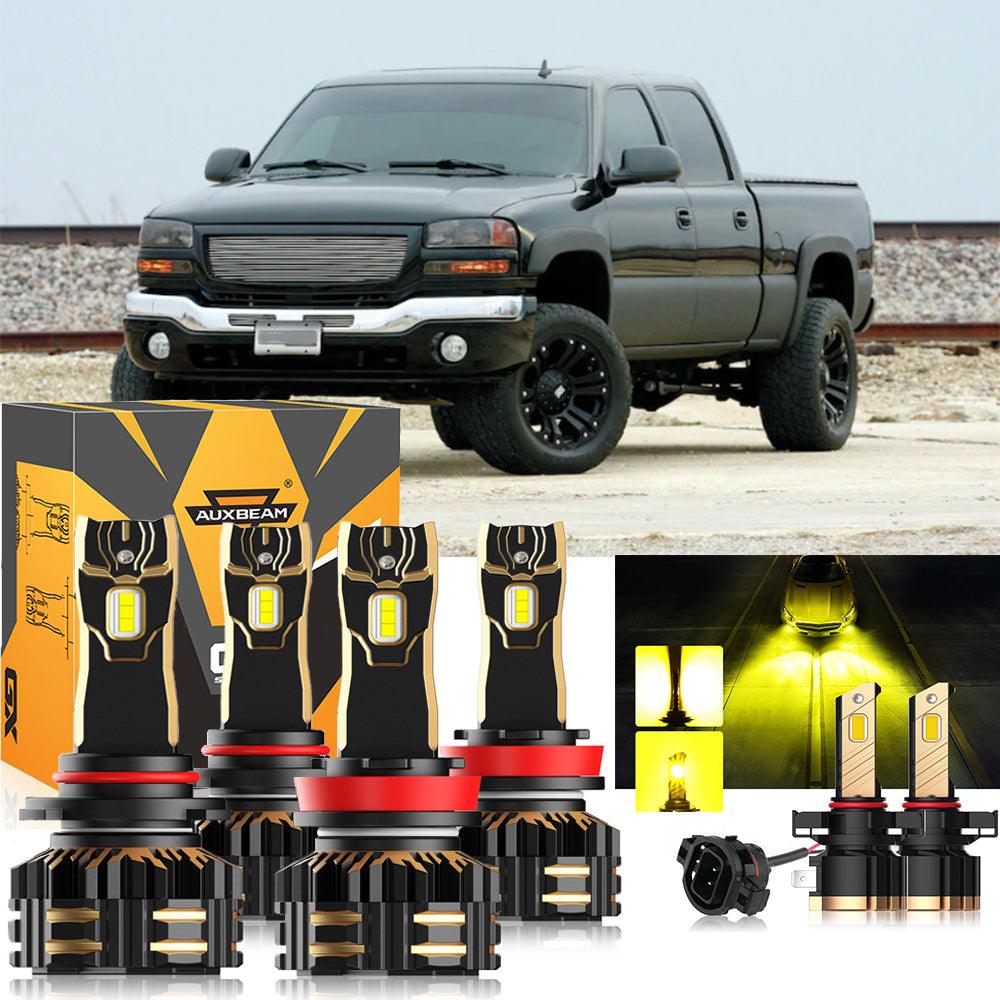 For 2007-2014 GMC Sierra 2500 HD 9005 H11 LED Headlight Bulbs Bundle - Auxbeam  – éclairage LED auto