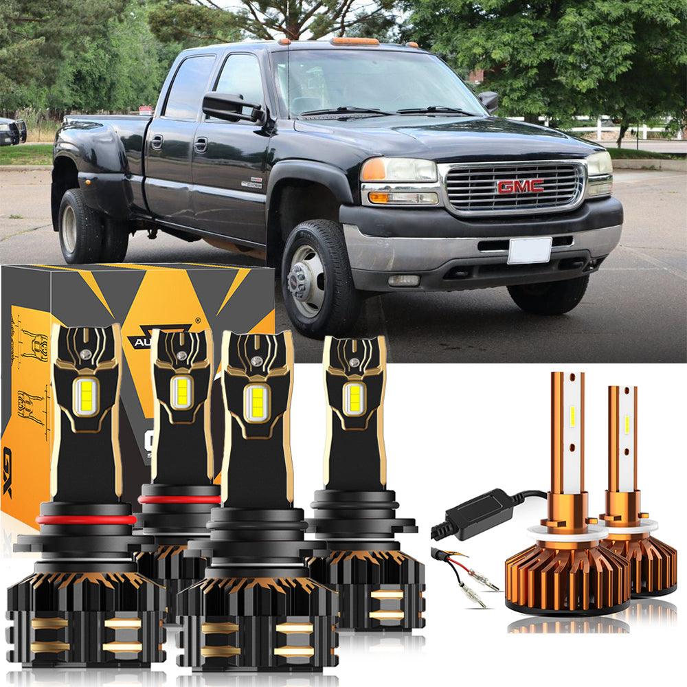 For 2001-2002 GMC Sierra 3500 9005 9006 LED Headlight Bulbs Bundle - Auxbeam  – éclairage LED auto