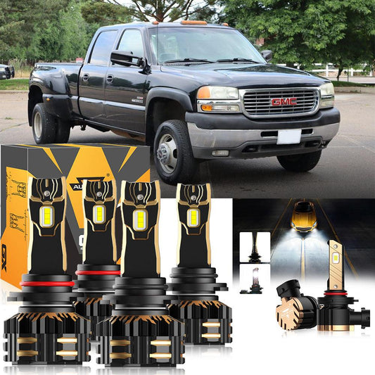For 2003-2006 GMC Sierra 3500 9005 9006 LED Headlight Bulbs Bundle - Auxbeam  – éclairage LED auto