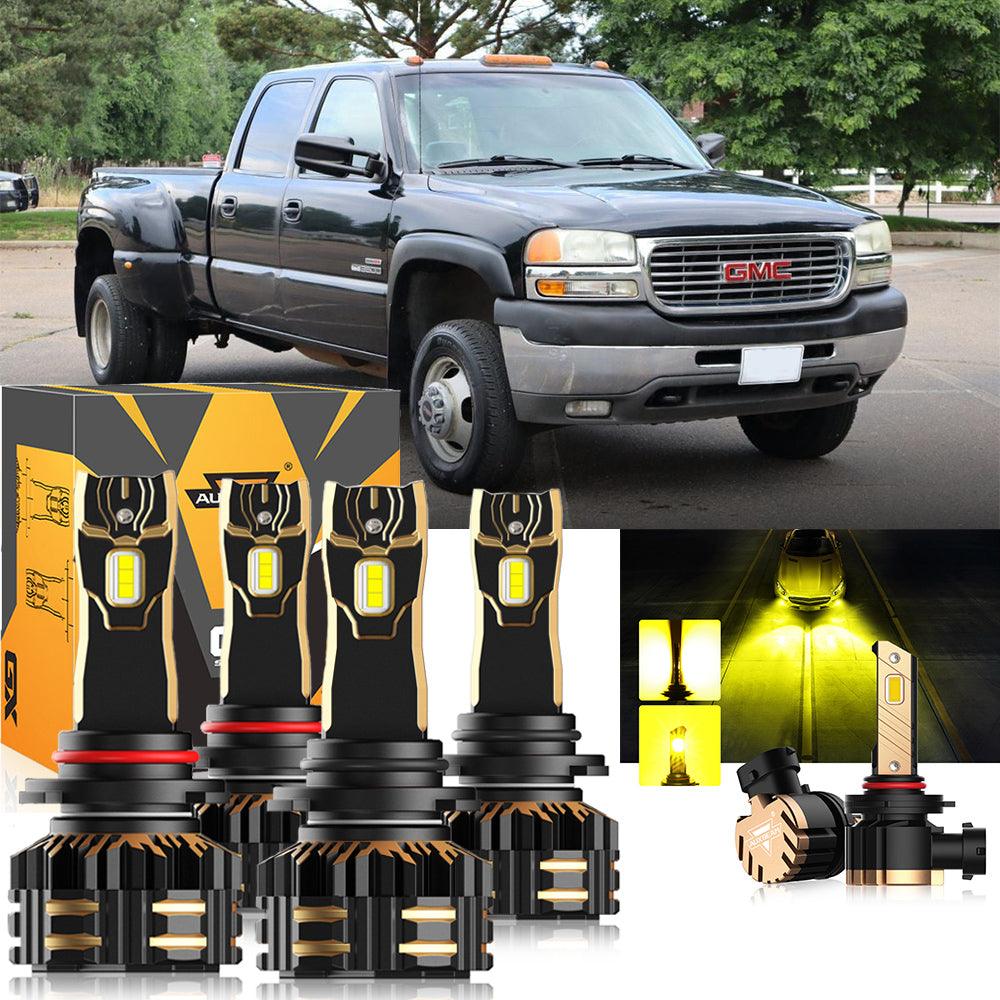For 2003-2006 GMC Sierra 3500 9005 9006 LED Headlight Bulbs Bundle - Auxbeam  – éclairage LED auto