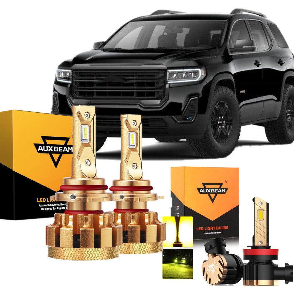 For 2013-2019 GMC Acadia(with halogen headlights) F-16 Plus Series Built-in Canbus Automotive Grade 14000LM LED Light Bulbs High Low Beam Bundle - Auxbeam  – éclairage LED auto
