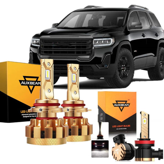 For 2013-2019 GMC Acadia(with halogen headlights) F-16 Plus Series Built-in Canbus Automotive Grade 14000LM LED Light Bulbs High Low Beam Bundle - Auxbeam  – éclairage LED auto