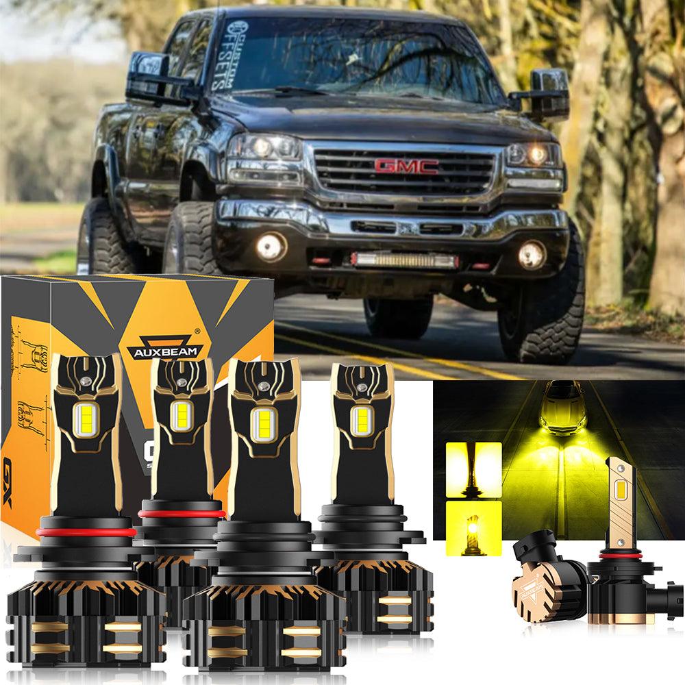 For 2003-2004 GMC Sierra 2500 9005 9006 LED Headlight Bulbs Bundle - Auxbeam  – éclairage LED auto