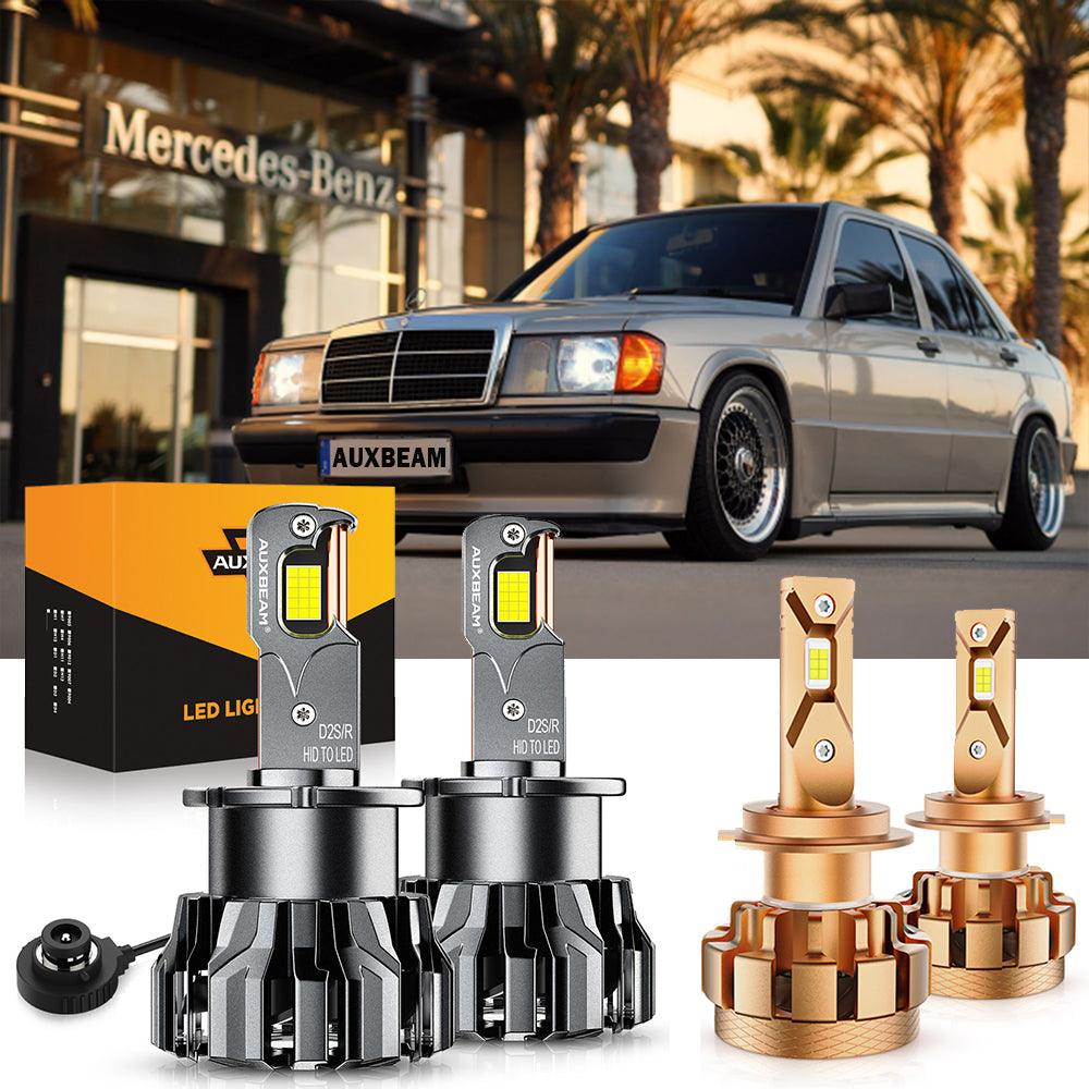 For 2000-2006 Mercedes-Benz E55 AMG with HID headlamps LED Light Bulbs High Low Beam Bundle - Auxbeam  – éclairage LED auto