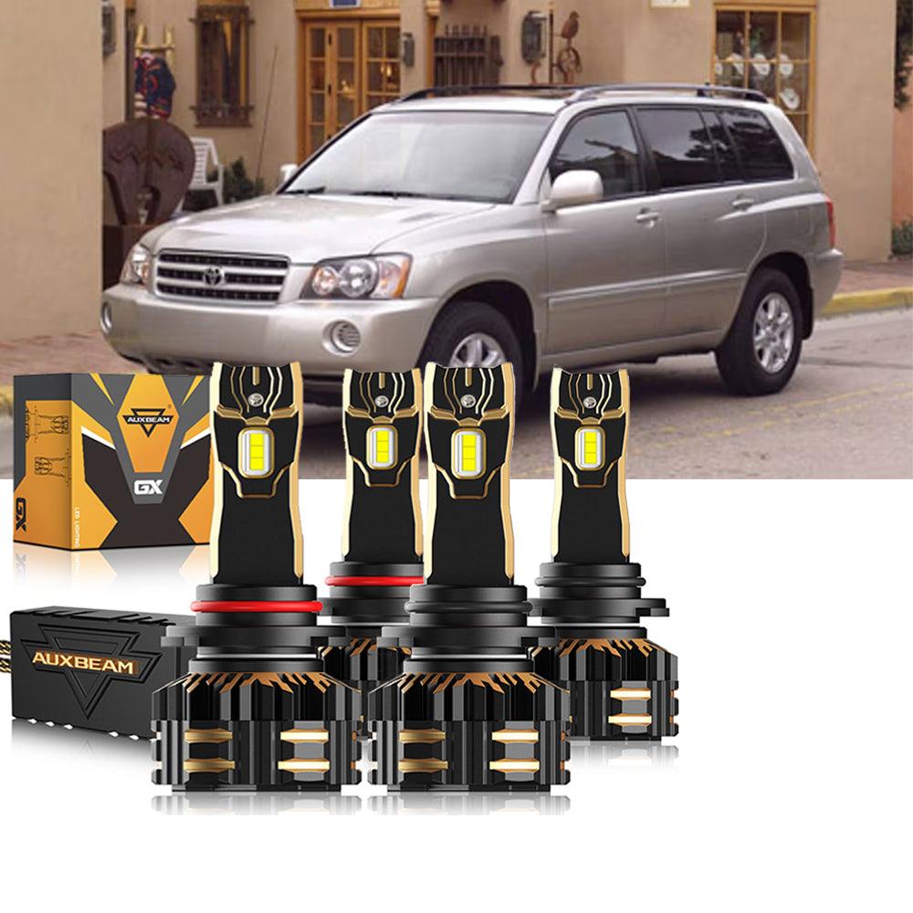 For 2001-2003 Toyota Highlander 9005 9006 LED Headlight Bulbs Bundle - Auxbeam  – éclairage LED auto