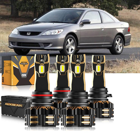 For 2004-2005 Honda Civic 9005 9006 LED Headlight Bulbs Bundle - Auxbeam  – éclairage LED auto