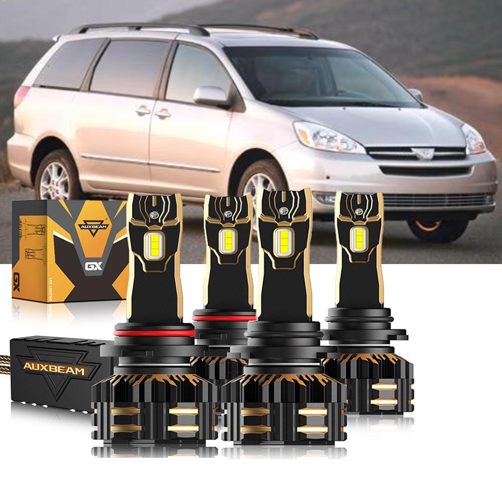 For 2004-2005 Toyota Sienna 9005 9006 LED Headlight Bulbs Bundle - Auxbeam  – éclairage LED auto