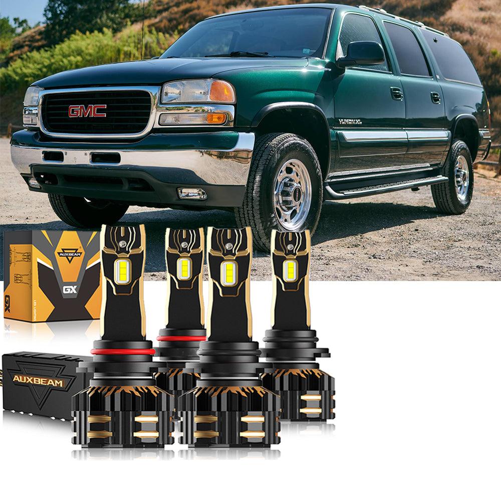 For 2000-2006 GMC Yukon XL 2500 9005 9006 LED Headlight Bulbs Bundle - Auxbeam  – éclairage LED auto