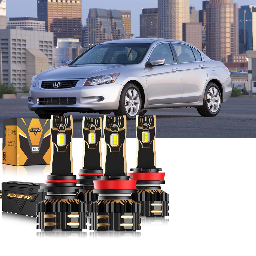 For 2008-2012 Honda Accord 9005 H11 9006 LED Headlight Bulbs Bundle - Auxbeam  – éclairage LED auto
