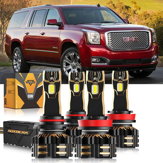 For 2015-2019 GMC Yukon Halogen 9005 H11 LED Headlight Bulbs Bundle - Auxbeam  – éclairage LED auto