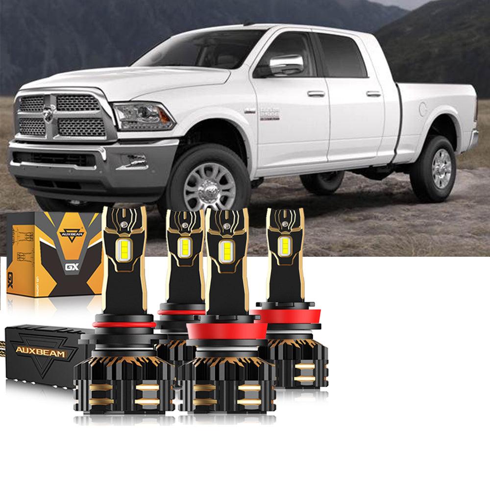 For 2018-2019 Ram 2500 (without projector-type headlights) 9005 h11 LED Headlights Bulbs Bundle - Auxbeam  – éclairage LED auto