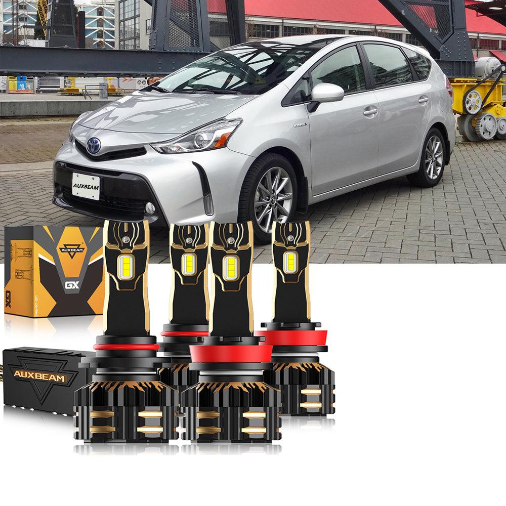For 2012-2018 Toyota Prius V 9005 H11 LED Headlight Bulbs Bundle - Auxbeam  – éclairage LED auto