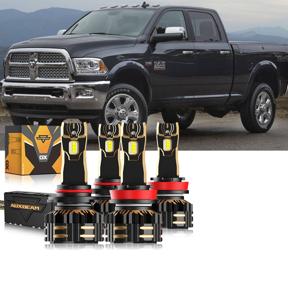 For 2016-2017 Ram 2500 (without projector-type headlights) 9005 H11 LED Headlights Bulbs Bundle - Auxbeam  – éclairage LED auto