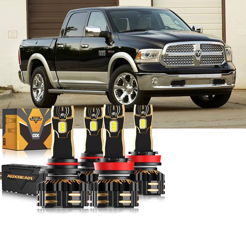 For 2014 Ram 1500 (without projector-type headlights) 9005 H11 LED Headlight Bulbs Bundle - Auxbeam  – éclairage LED auto