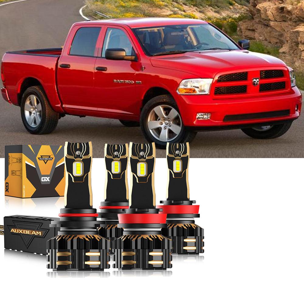 For 2011-2012 Ram 1500 (with 4 headlamps) 9005 H13 LED Headlight Bulbs Bundle - Auxbeam  – éclairage LED auto