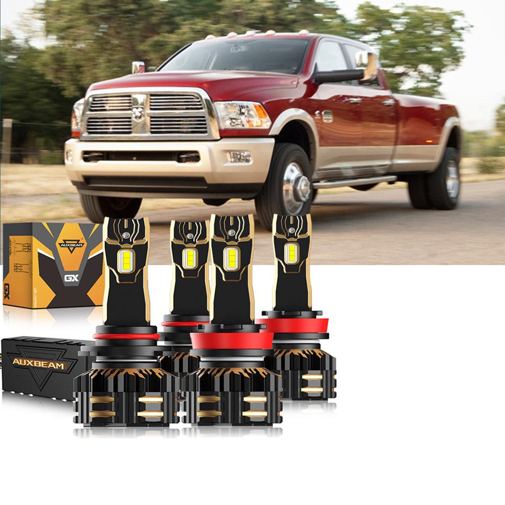 For 2011-2012 Ram 3500 9005 H11 LED Headlights Bulbs Bundle
