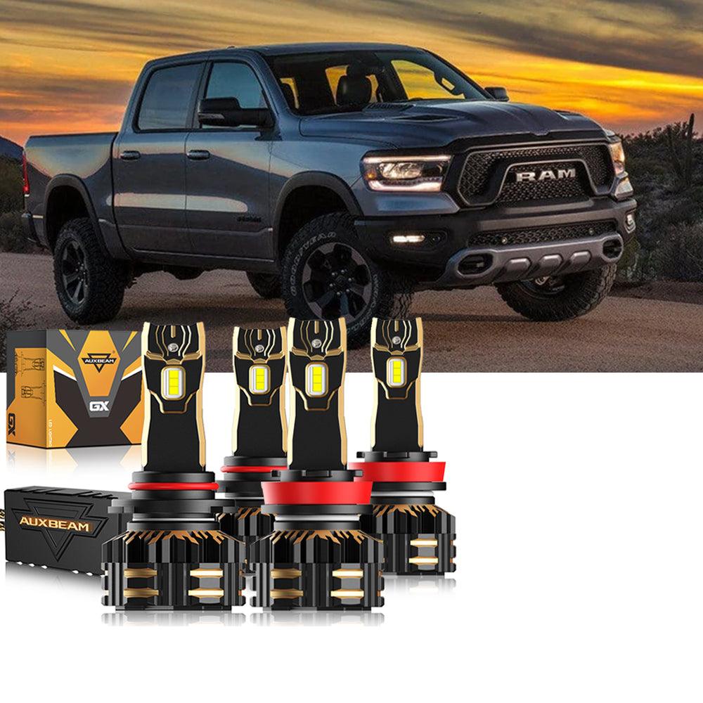 For 2018-2019 Ram 1500 (without projector-type headlights) 9005 H11 LED Headlight Bulbs Bundle - Auxbeam  – éclairage LED auto