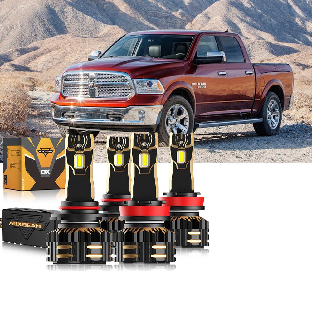 For 2013 Ram 1500 (Without Projector-Type Headlamps) 9005 H11 LED Headlight Bulbs Bundle - Auxbeam  – éclairage LED auto