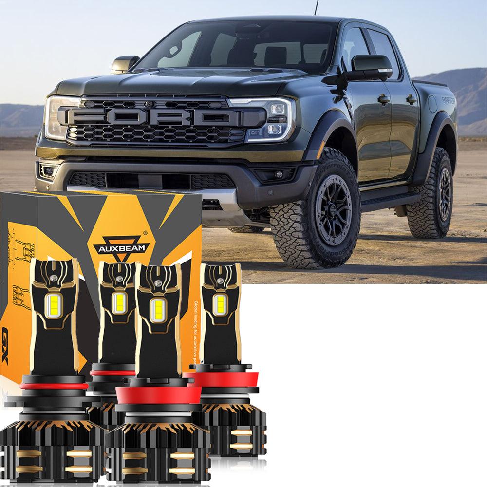 For 2020 Ford Ranger 9005 H11 LED Headlight Bulbs Bundle - Auxbeam  – éclairage LED auto