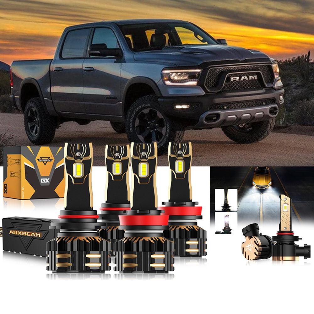 For 2018-2019 Ram 1500 (without projector-type headlights) 9005 H11 LED Headlight Bulbs Bundle - Auxbeam  – éclairage LED auto