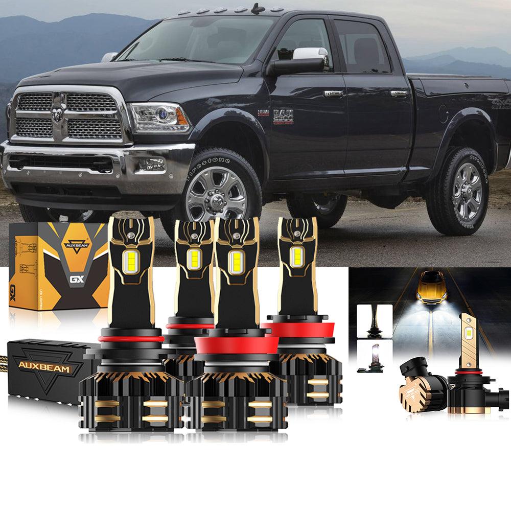 For 2016-2017 Ram 2500 (without projector-type headlights) 9005 H11 LED Headlights Bulbs Bundle - Auxbeam  – éclairage LED auto