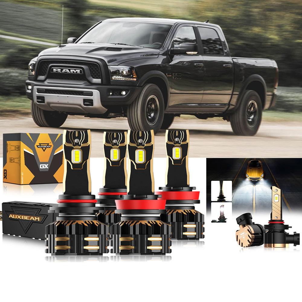 For 2015  Ram 1500 (without projector-type headlights) 9005 H11 LED Headlight Bulbs Bundle - Auxbeam  – éclairage LED auto