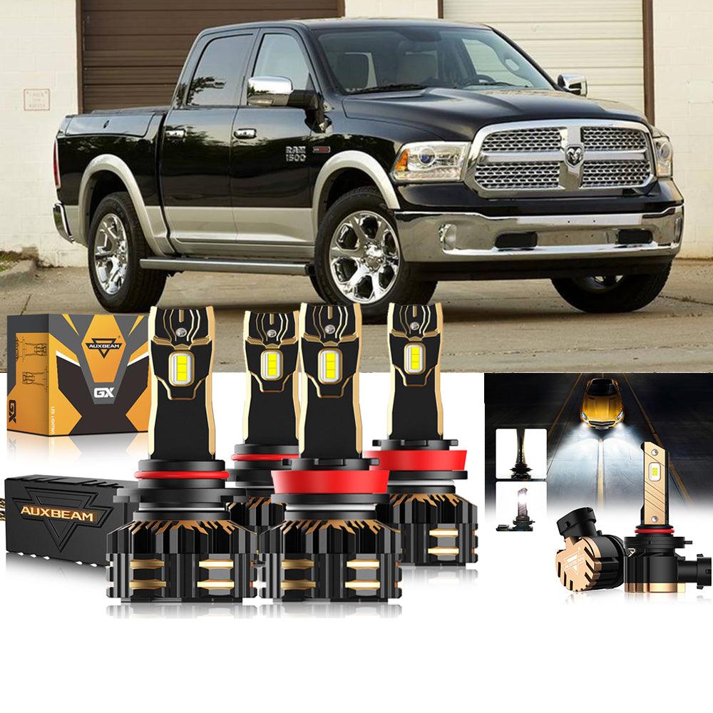 For 2014 Ram 1500 (without projector-type headlights) 9005 H11 LED Headlight Bulbs Bundle - Auxbeam  – éclairage LED auto
