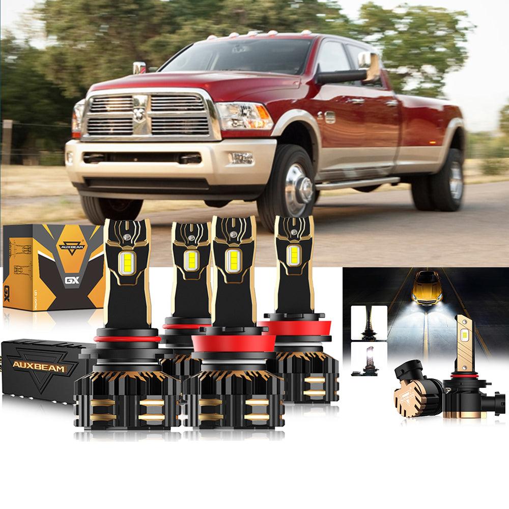 For 2011-2012 Ram 3500 9005 H11 LED Headlights Bulbs Bundle