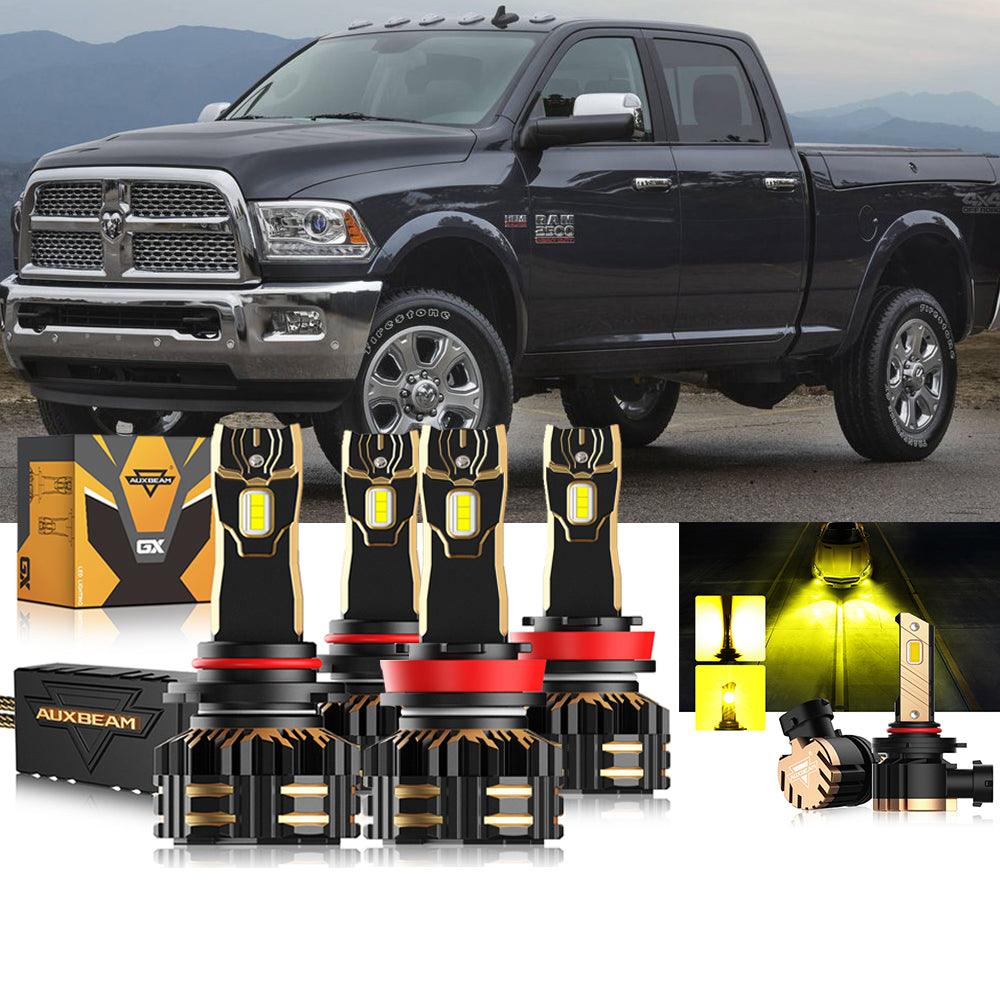 For 2016-2017 Ram 2500 (without projector-type headlights) 9005 H11 LED Headlights Bulbs Bundle - Auxbeam  – éclairage LED auto