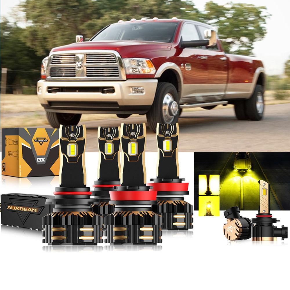 For 2011-2012 Ram 3500 9005 H11 LED Headlights Bulbs Bundle