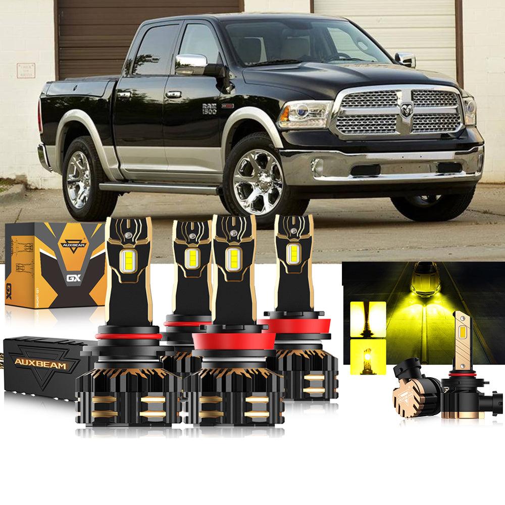 For 2014 Ram 1500 (without projector-type headlights) 9005 H11 LED Headlight Bulbs Bundle - Auxbeam  – éclairage LED auto