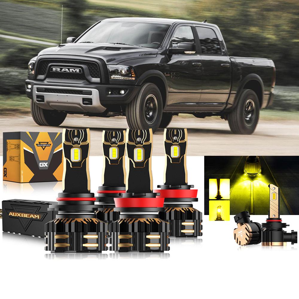 For 2015  Ram 1500 (without projector-type headlights) 9005 H11 LED Headlight Bulbs Bundle - Auxbeam  – éclairage LED auto