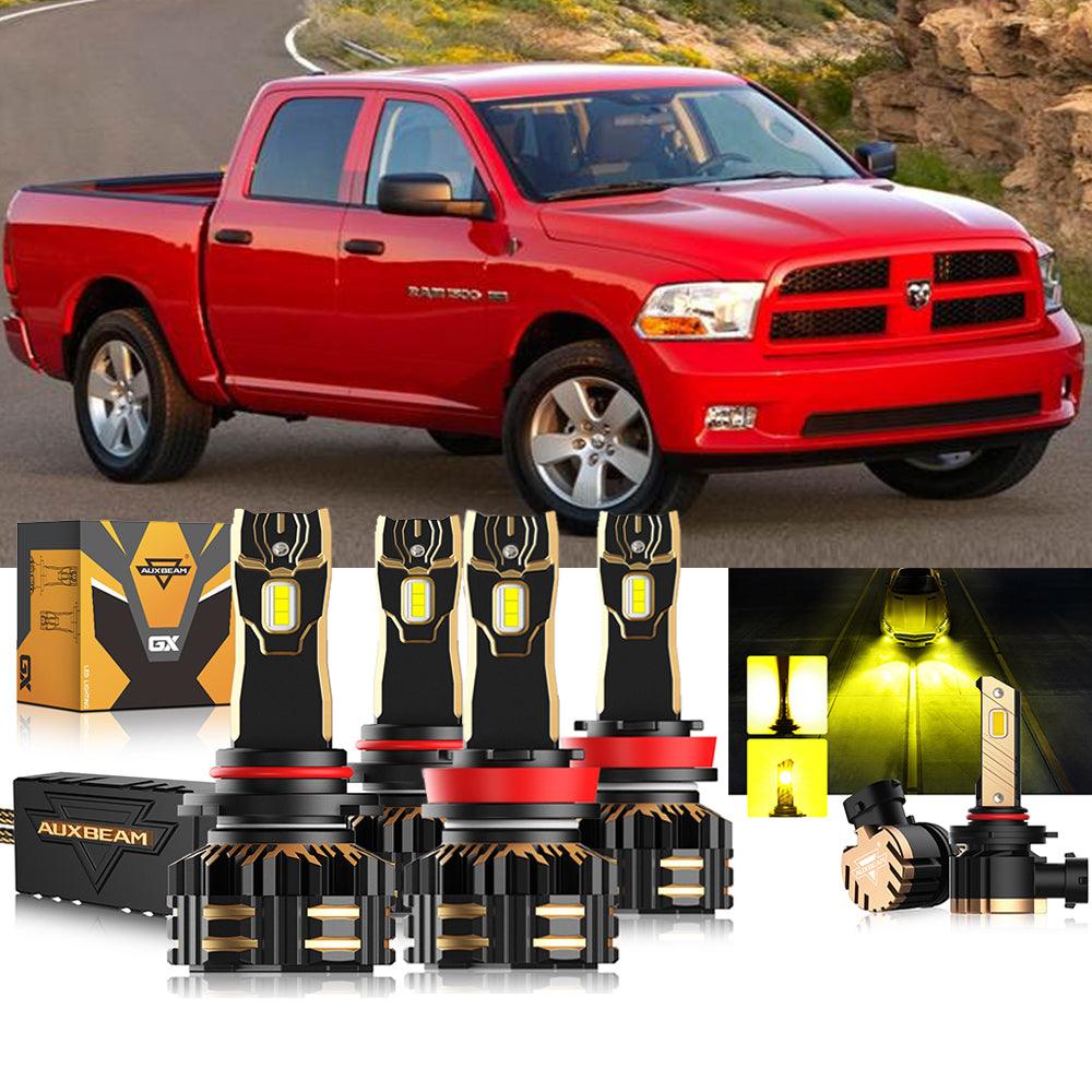 For 2011-2012 Ram 1500 (with 4 headlamps) 9005 H13 LED Headlight Bulbs Bundle - Auxbeam  – éclairage LED auto