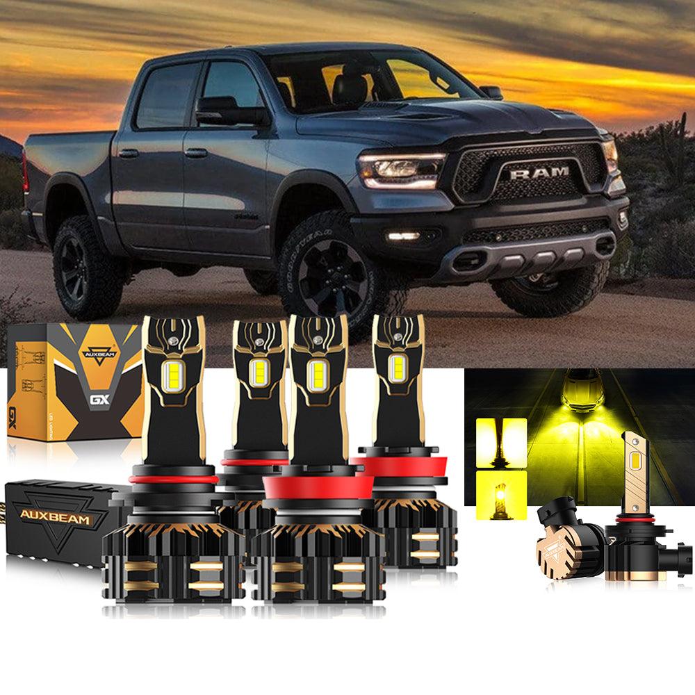 For 2018-2019 Ram 1500 (without projector-type headlights) 9005 H11 LED Headlight Bulbs Bundle - Auxbeam  – éclairage LED auto