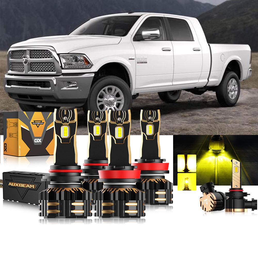 For 2018-2019 Ram 2500 (without projector-type headlights) 9005 h11 LED Headlights Bulbs Bundle - Auxbeam  – éclairage LED auto