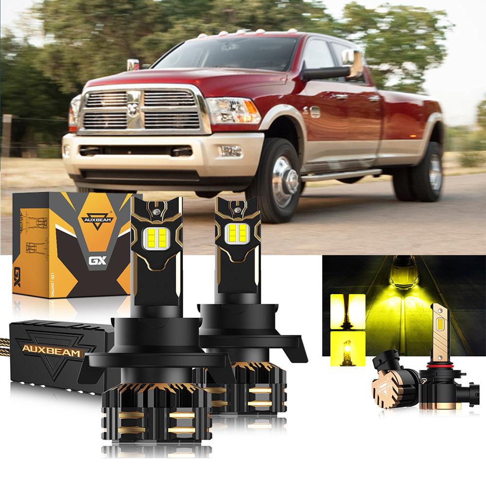 For 2011-2012 Ram 3500 9005 H11 LED Headlights Bulbs Bundle