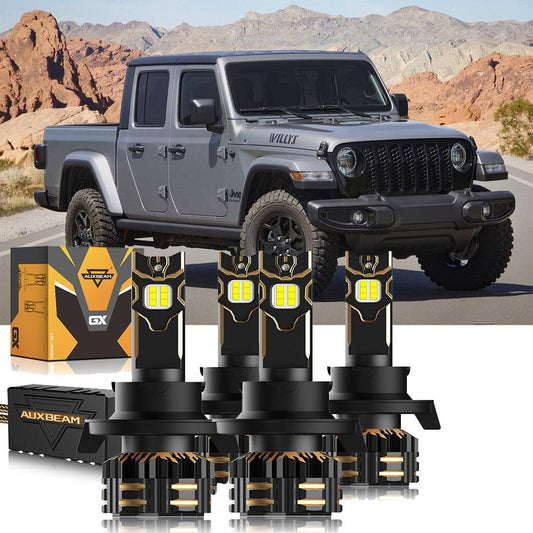 For 2020 Jeep Gladiation H13 LED Headlight Bulbs Bundle - Auxbeam  – éclairage LED auto