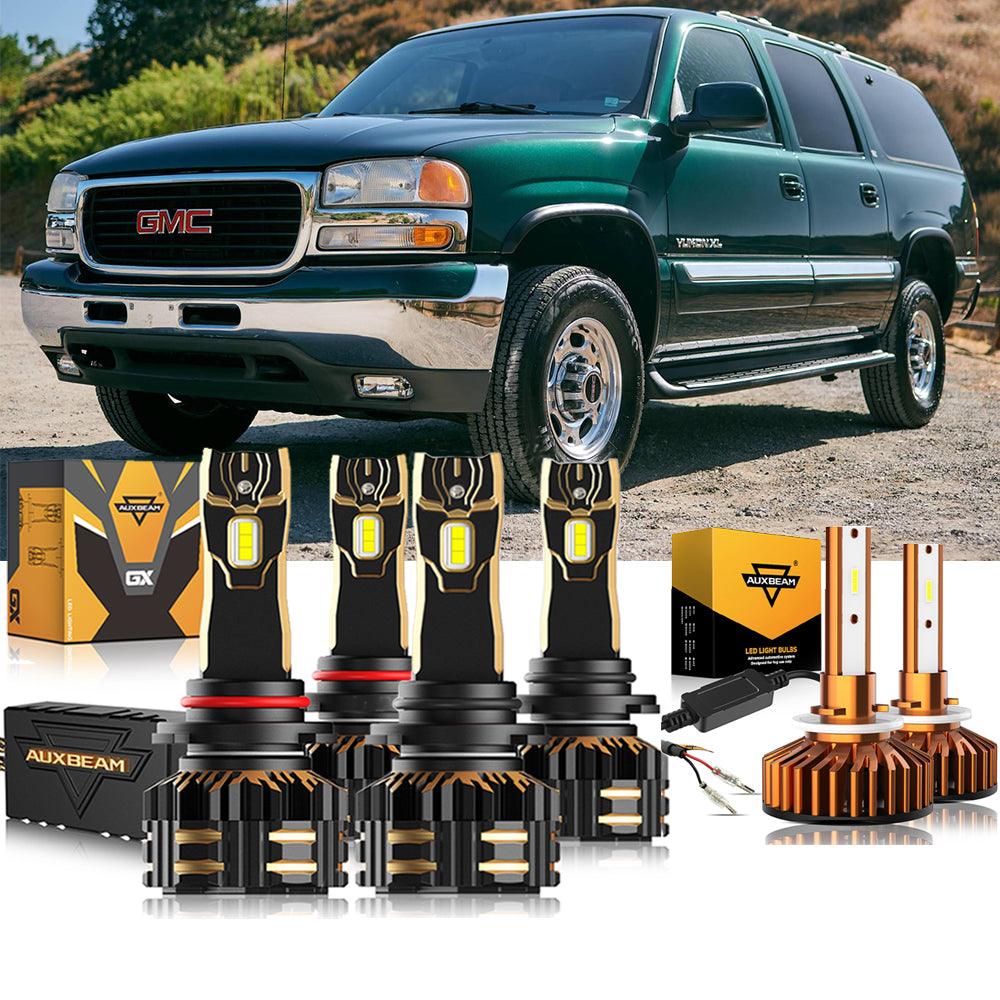 For 2000-2006 GMC Yukon XL 2500 9005 9006 LED Headlight Bulbs Bundle - Auxbeam  – éclairage LED auto