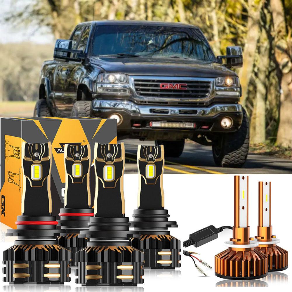 For 2000-2002 GMC Sierra 2500 9005 9006 LED Headlight Bulbs Bundle - Auxbeam  – éclairage LED auto